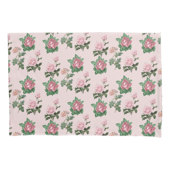 Roses Blumenkern Hütte Shabby Chic Kissenbezug (Vorderseite)