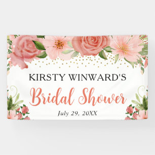 Roses Boho Brautparty Banner