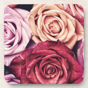 Roses Bouquet Foto Getränkeuntersetzer