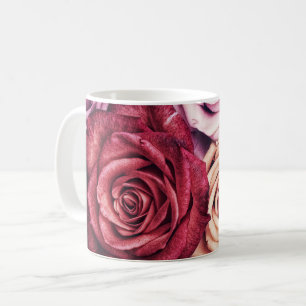 Roses Bouquet Foto Kaffeetasse