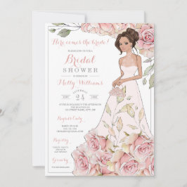 Roses Bride Brautparty Einladung