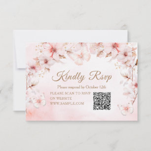 Roses Butterfly Quinceañera Crown QR UAwg Dankeskarte