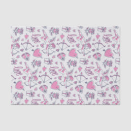 Roses Cupid Liebe Herzmuster Valentinstag Seidenpapier