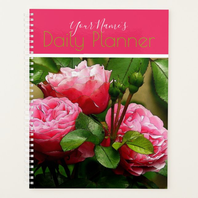 Roses Daily Planner - HAMbWG Planer (Vorderseite)