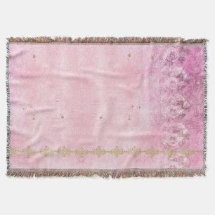 Roses Damask Grunge - Blanket Decke