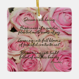 Roses Dream Gedicht Keramikornament