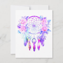 Roses Dreamcatcher Rosenblume RSVP Karte
