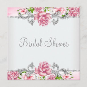 Roses Elegantes Brautparty Rose Einladung
