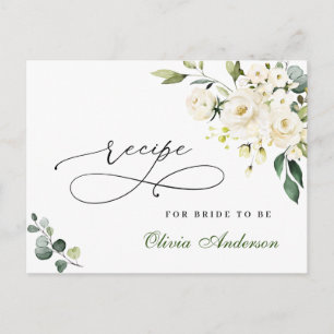 Roses Eucalyptus Brautparty Rezept Karte