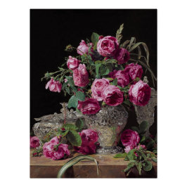 Roses - Ferdinand Georg Walmuller Poster
