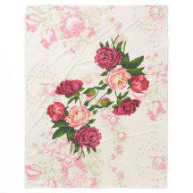 Roses Fleece Blanket