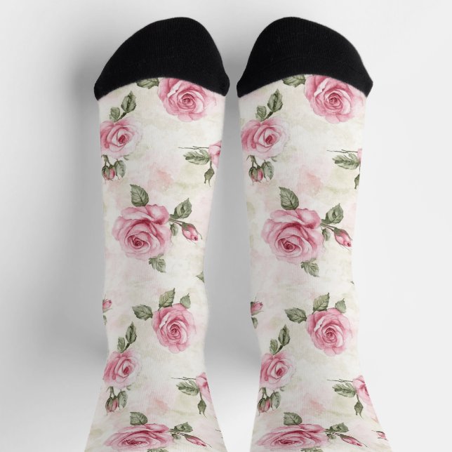 Roses Floral Socken (Oben)