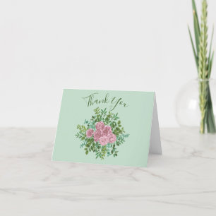 Roses Garden Spring Wedding Dankeskarte
