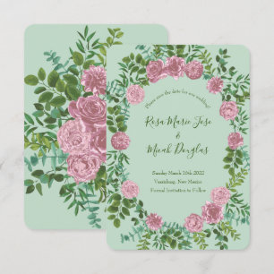 Roses Garden Spring Wedding Einladung