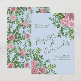 Roses Garden Spring Wedding Einladung