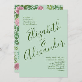 Roses Garden Spring Wedding Einladung