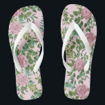 Roses Garden Spring Wedding Flip Flops<br><div class="desc">Schöne Gartenwein Hochzeitsreben Rose in elegantem und würdevollem weichen Rosa. Ideal für eine Frühjahrshochzeit mit schönen und hübschen Kunstwerken für Ihr Brautparty oder Ihre Veranstaltung.</div>