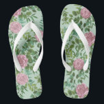 Roses Garden Spring Wedding Flip Flops<br><div class="desc">Schöne Gartenwein Hochzeitsreben Rose in elegantem und würdevollem weichen Rosa. Ideal für eine Frühjahrshochzeit mit schönen und hübschen Kunstwerken für Ihr Brautparty oder Ihre Veranstaltung.</div>