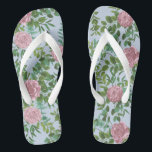 Roses Garden Spring Wedding Flip Flops<br><div class="desc">Schöne Gartenwein Hochzeitsreben Rose in elegantem und würdevollem weichen Rosa. Ideal für eine Frühjahrshochzeit mit schönen und hübschen Kunstwerken für Ihr Brautparty oder Ihre Veranstaltung.</div>