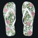 Roses Garden Spring Wedding Flip Flops<br><div class="desc">Schöne Gartenwein Hochzeitsreben Rose in elegantem und würdevollem weichen Rosa. Ideal für eine Frühjahrshochzeit mit schönen und hübschen Kunstwerken für Ihr Brautparty oder Ihre Veranstaltung.</div>