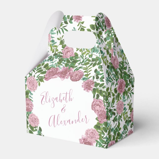 Roses Garden Spring Wedding Geschenkschachtel (Vorderseite)
