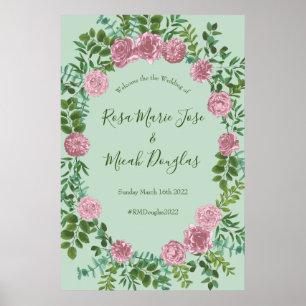 Roses Garden Spring Wedding Poster