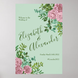 Roses Garden Spring Wedding Poster