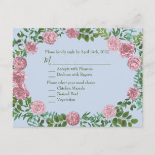 Roses Garden Spring Wedding Postkarte
