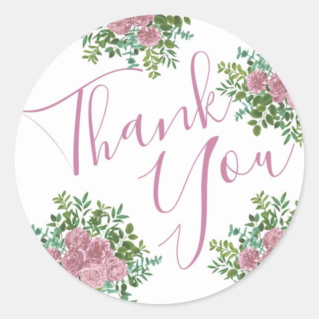Roses Garden Spring Wedding Runder Aufkleber (Vorderseite)