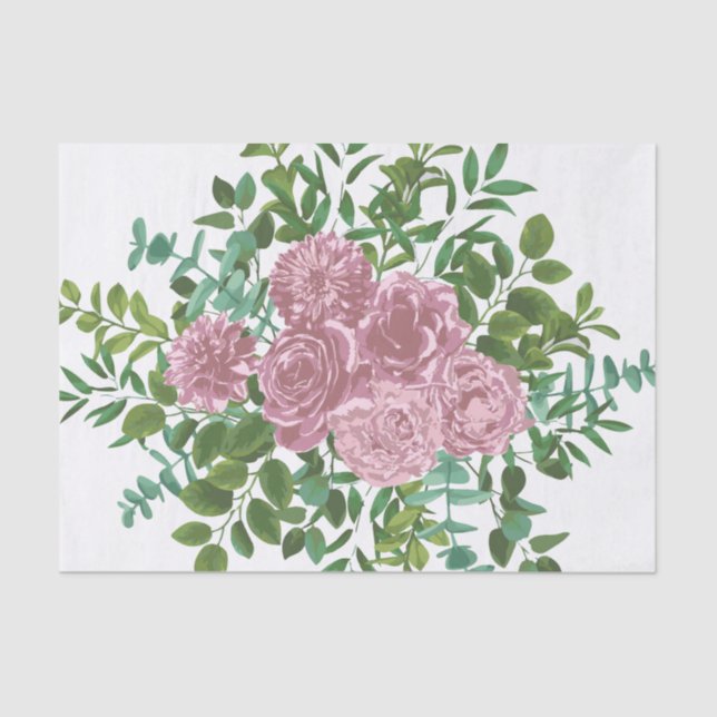 Roses Garden Spring Wedding Seidenpapier (Vorderseite)