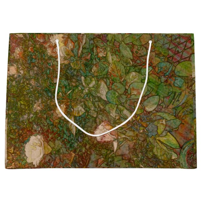 Roses gift bag große geschenktüte (Vorderseite)