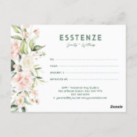 Roses Grenz-Geschenkgutschein Postkarte