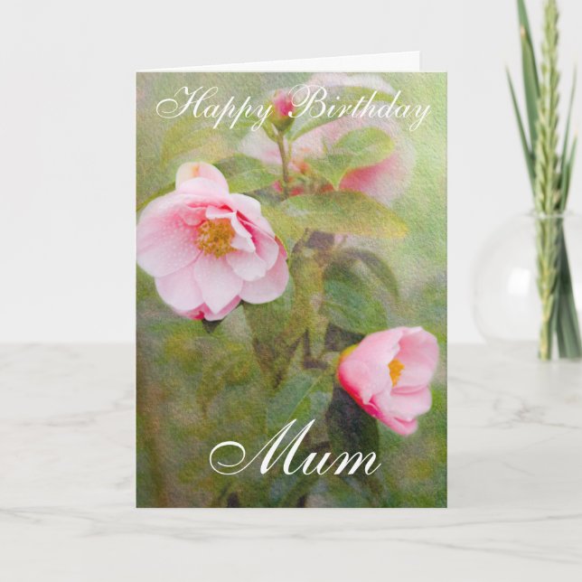 ROSES HAPPY BIRTHDAY MUM GREETING CARD KARTE (Vorderseite)