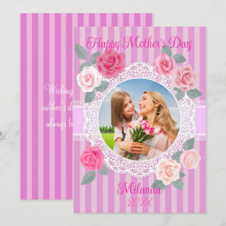 Roses Happy Mother Day Card Karte