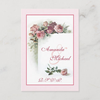 Roses Hochzeit RSVP