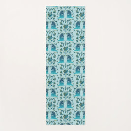 Roses In a Rough Patch Aqua Yogamatte