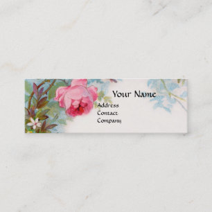 ROSES & JASMINEN MONOGRAMM-Edelstein rosa Mini Visitenkarte