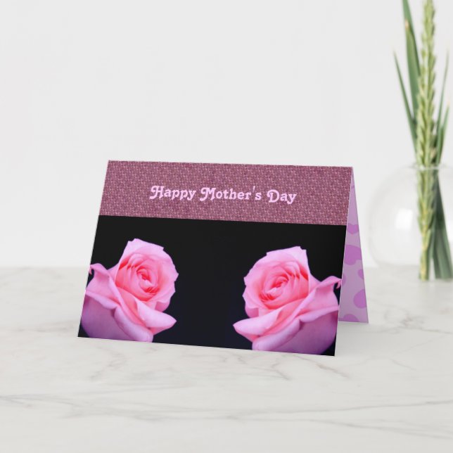 Roses Muttertagskarte Karte (Vorderseite)