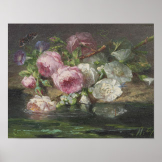 Roses on the Forest Floor by Roosenboom Print Poster