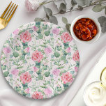 Roses Roses Party Pappteller<br><div class="desc">Teller aus Blumenpapier mit hübsch rosa Rosen. Wasserfarben-Design - perfekt für ein Party im Garten, Tee-Party, Babyduschen, Brautpartys und Geburtstagspartys. Um Einladungen, Schreibwaren, Spiele und die tägliche Dekoration zu koordinieren, schauen Sie bitte in meiner Vintagen Tea Party Baby Shower Collection nach oder schreiben Sie mir, um zusätzliche Artikel hinzuzufügen, die...</div>