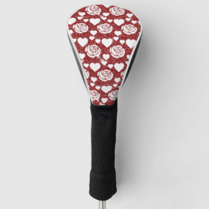 Roses Roses Roter Glitzer Blume Golf Headcover