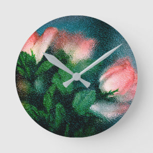 Roses Runde Wanduhr