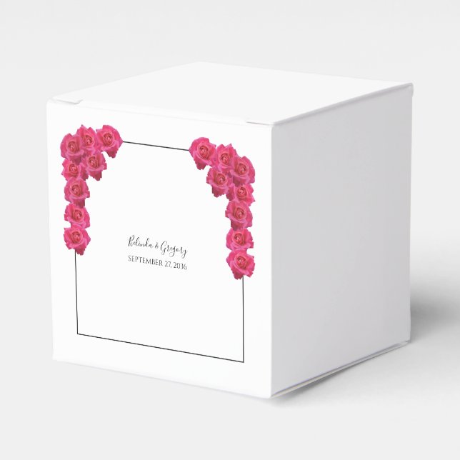 Roses Wedding-Geschenk Geschenkschachtel (Vorderseite)