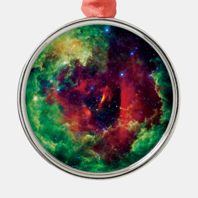 Rosetta Nebula NASA Space Foto Ornament Aus Metall (Vorne)