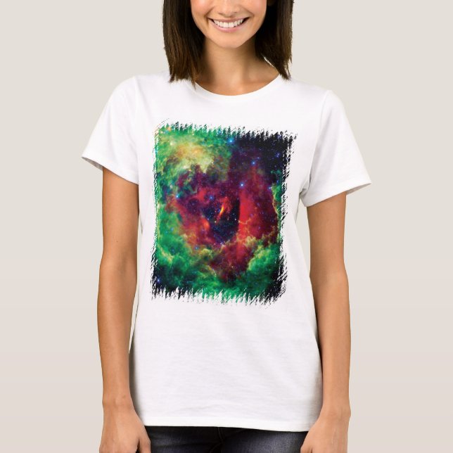 Rosetta Nebula NASA Space Foto T-Shirt (Vorderseite)