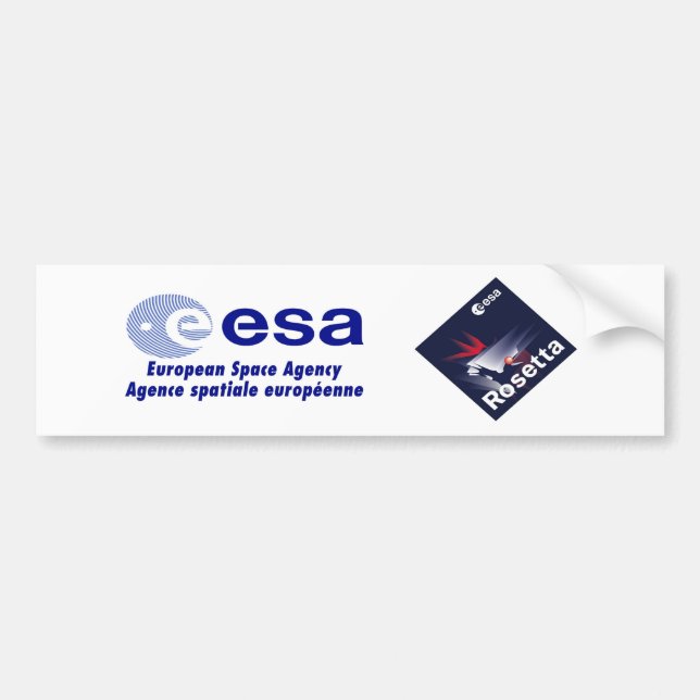 Rosetta Raumfahrzeug Autoaufkleber (Vorne)