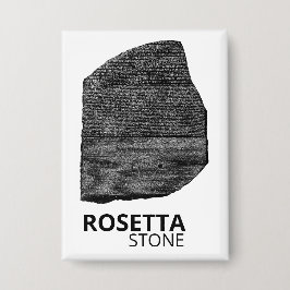 Rosetta Stone: Hieroglyph Ancient Egypt Language Button