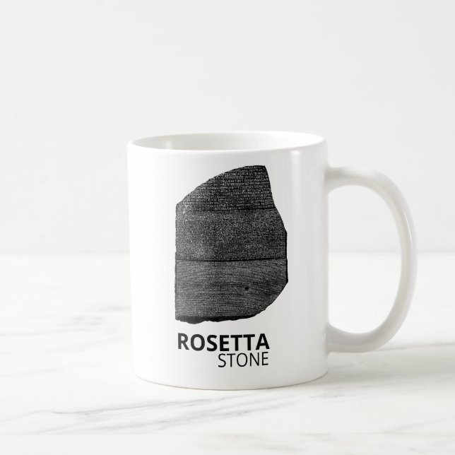 Rosetta Stone: Hieroglyph Ancient Egypt Language Kaffeetasse (Rechts)