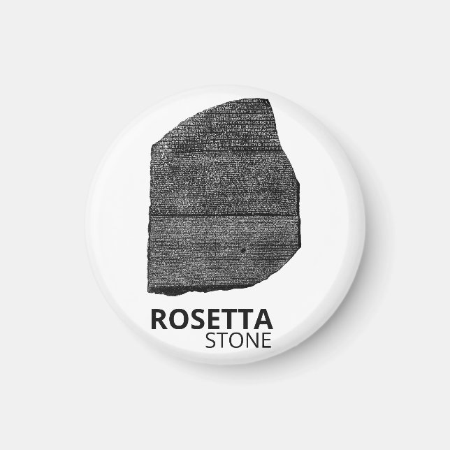 Rosetta Stone: Hieroglyphen Altägypten Sprache Magnet (Vorne)