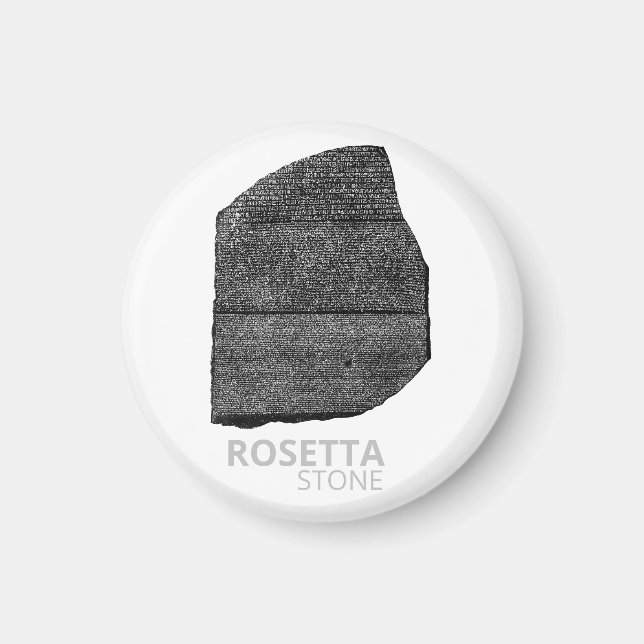 Rosetta Stone pharaoh-Sprachen Dolmetschschlüssel Magnet (Vorne)